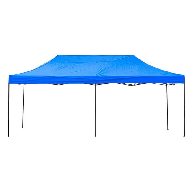 Carpa 3 x 6 Metros Toldo Lona Impermeable Plegable Para Jardin Color Azul Practiksa Carpa 3 x 6