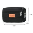 thumbnail image 5 of KGOTA Men Change Pouch Canvas Zipper Coin Purse With Multi Pocket (Black Style One), 5 of 7