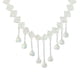 thumbnail image 1 of 1 Uds. Elegante collar de diamantes con flecos de perlas dobles y flores, collar adornado para mujer, 1 of 5