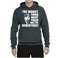 thumbnail image 2 of Wild Bobby, Office Prison Mike Dementors Michael Scott, Pop Culture, Unisex Graphic Hoodie Sweatshirt, Charcoal, 3X-Large, 2 of 4