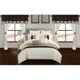 thumbnail image 1 of Chic Home CS0858-US Ensemble Complet Brodé de Couette Matelassée de 24 Pièces, Beize, 1 of 1