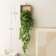 thumbnail image 1 of 1 pieza, pequeña margarita for colgar en la pared | decoración de panel colgante de pared de imitación de ratán, con plantas verdes y flores artificiales | material, decoración del día de San Valentín, 1 of 2