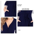 thumbnail image 2 of Ropa De Dormir Para Mujer, Bata De Pijama Con Cinturón Para Nadar Para Niñas ANGGREK azul marino S, 2 of 4