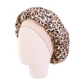 thumbnail image 2 of Niños pequeños niños bebé niños satinado hinchado estampado elasticidad de moda sombrero cabeza cabeza cabeza turbans satin satin tapa de dormir leopardo estampado Inevent AP008219-11, 2 of 6
