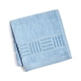 thumbnail image 1 of Mainstream International Inc. Basket Weave and Trailing Flower Towel Collection (Blue, 12X12), 1 of 1