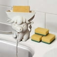 thumbnail image 4 of BingTong Highland Cattle Hanging Sponge Holder With Drainage–Keeps Your Sponge Dry & Cute For Scrub,Funny Sponge Stand for Kitchen Sink,3D Printing Countertop Sponge Holders I, 4 of 6
