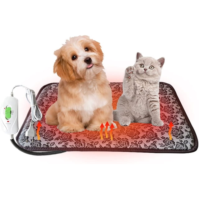 Esterilla térmica para perros y gatos, almohadilla térmica para perros y gatos, manta térmica para perros y gatos, almohadilla térmica impermeable para mascotas para gatos y perros, 45 x 45