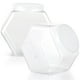 thumbnail image 2 of Tarros de plástico para dulces Timcorr 2 paquetes de galletas hexagonales transparentes 129 oz, 2 of 7