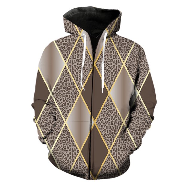 Sudadera con capucha y cremallera con estampado animal abstracto para hombre, unisex, estilo Harajuku, de manga larga, gran oferta 2024, genial, de gran tamaño, divertida, para adolescentes.