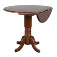 thumbnail image 3 of Sunset Trading DLU-ADW4242CB-CT Round Drop Leaf Pub Table in Chestnut, 3 of 6