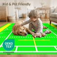 thumbnail image 4 of ODIKA 5'x7' Washable Area Rug Field Football Theme Bold Goal Posts Hash Stripes Stadium for Small Living Room, Bedroom, Easy Care, Non-Shedding, Pet Friendly, 4 of 7