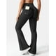 thumbnail image 2 of Leggins YEOREO Brittany Flare con bolsillos para mujer, color negro, talla M, 2 of 6