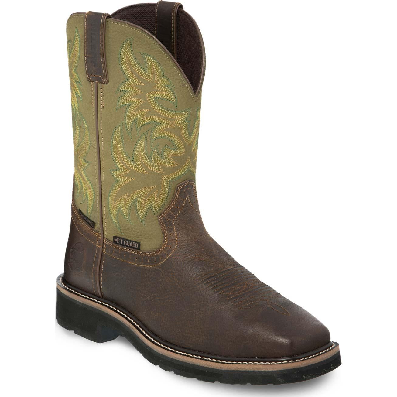 justin original stampede work boot