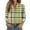 Multicolor, variant on Gnshining Plaid Shirt for Women Long Sleeve Collared Button Down Casual Pullover Fall Fashion Daily Outfits