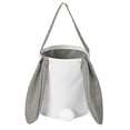 thumbnail image 2 of Ovzne Panier à Queue de Lapin à Longues Oreilles en Coton et Lin Panier Rond Sac Cadeau de Pâques Sac à Main Panier de Rangement pour Œufs de Pâques Sac de Rangement en Liquidation, 2 of 6