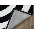 thumbnail image 5 of United Weavers Veria Agba Shag Black Hand Carved Polyester Area Rug, 5 of 5