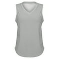 thumbnail image 4 of Uooqdmx Womens Tank Tops Loose Fit, V Neck Tank Tops for Women, Sleeveless Tops for Women, Basic Tank Tops for Women, Loose Tank Tops for Women, Gray L, 4 of 5