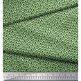 thumbnail image 3 of Soimoi Green Rayon Fabric Scales Geometric Print Fabric by Yard 42 Inch Wide, 3 of 3