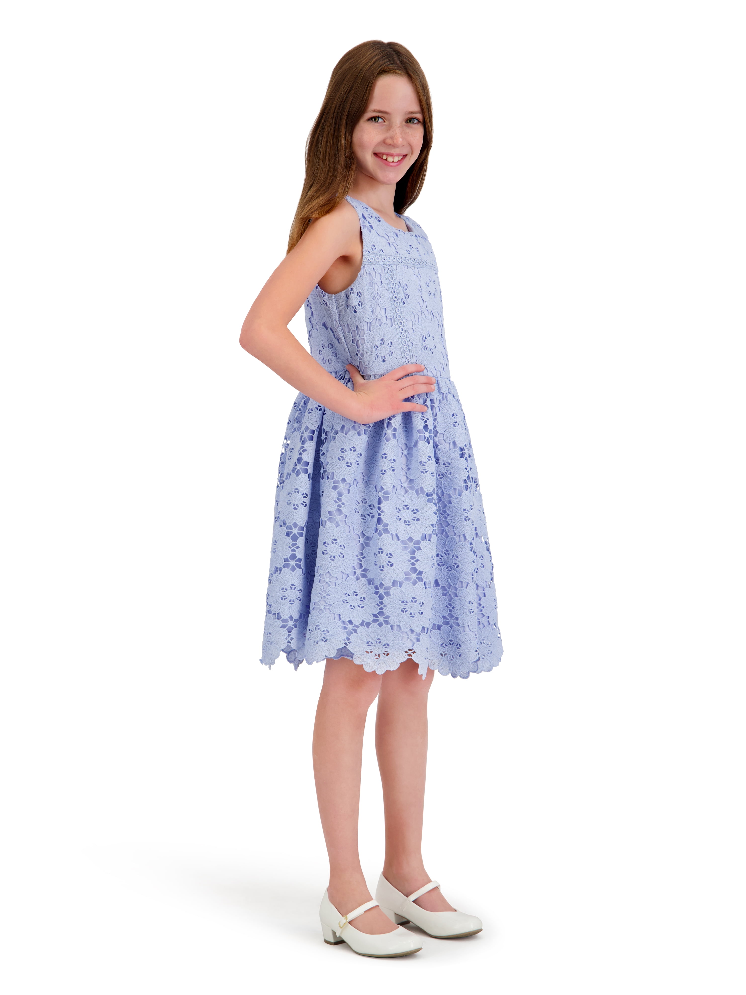 Kensie Girl Sleeveless Lace Fit and Flare Dress, Sizes 4-16