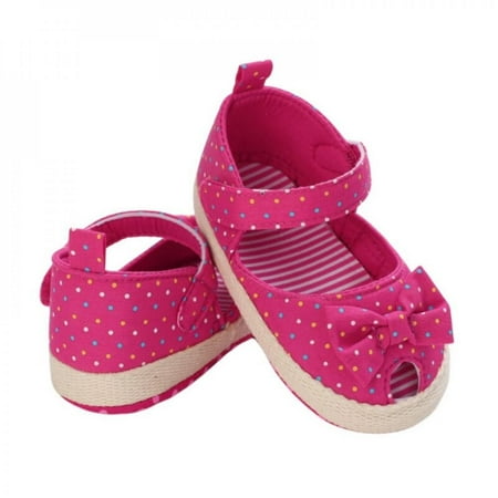 

SweetCandy Baby Girls Bow Knot Sandals Cute Summer Soft Sole Flat Princess Shoes Infant Non-Slip First Walkers
