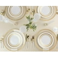 thumbnail image 6 of PLASTICPRO Elegant Plastic Dinner Plates White Gold Symmetry Plastic Silverware, 128 Pack, 6 of 6