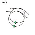 thumbnail image 3 of Jumpingount 2 Pack Girl Matching Bracelets Adjustable Accessories Hand-made Set Popular Female Jewelry Hand Wrist Chain for Girlfriend Wear Type1 NO1, 3 of 6