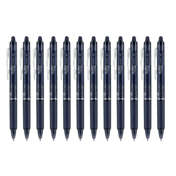 Pilot FriXion Ball Clicker Retractable Erasable Gel Pen, Fine Point, 0.7mm, Navy Blue Ink, 12 Count Walmart.com