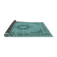 thumbnail image 2 of Ahgly Company Indoor Rectangle Medallion Light Blue Traditional Area Rugs, 7' x 10', 2 of 4
