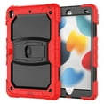 thumbnail image 2 of Dteck Shoulder Strap Case for Apple iPad 9th Generation 10.2-inch (2021),iPad 8th/7th Gen 10.2" Shockproof Rubber Armor 3-Layer Protection Case Hybrid Hard Kicstand Cover,Red, 2 of 8
