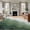 green, variant on Teal Green Round Area Rug 3.3 FT, Non Slip Small Entryway Kitchen Mat, Geometric Brown White Beach Waves Gradient Washable Soft Circular Rug Non-Shedding Door Mat for Bathroom Playroom Kids Room