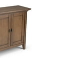 thumbnail image 2 of Redmond 32 inch Wide Solid Wood Low Storage Cabinet in Rustic Natural Aged Brown, 2 of 7
