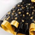 thumbnail image 6 of VNKIDY Girls Skirts Kids Polka Dot Tutu Skirt Layered Tulle With Satin Bow Decor Ruffled Hem For Party Dance Performance Wear Stylish Bottoms Black 9-11 Years, 6 of 6