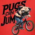 thumbnail image 3 of CafePress - Pugs Can Jump Kids T Shirt - Dark T-Shirt Kids XS-XL, 3 of 4