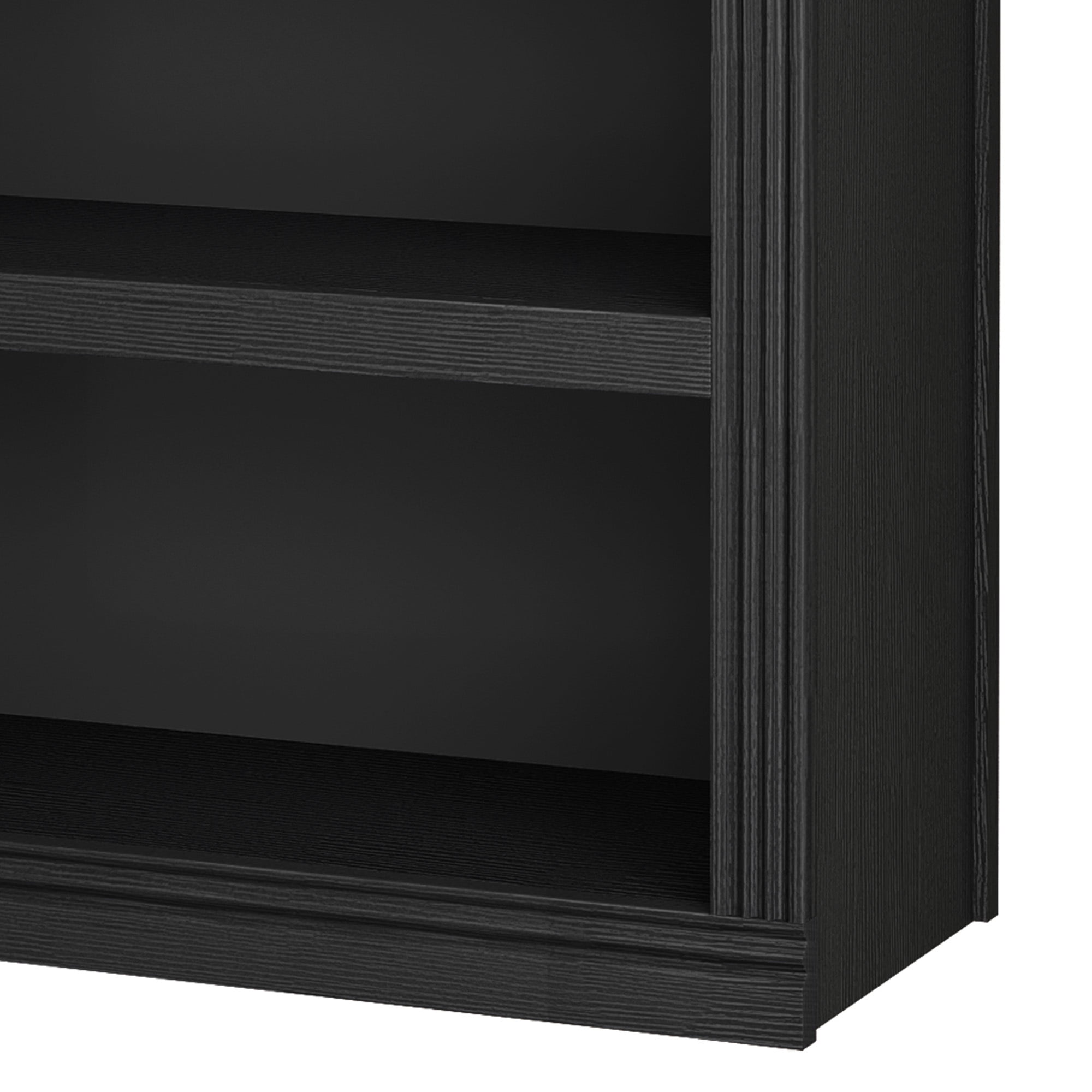 Uforic 5 Tiers Arched Modern Bookcase for Living Room, Black