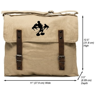 Mini Uzi Mickey Heavyweight Canvas Medic Shoulder Bag in Khaki