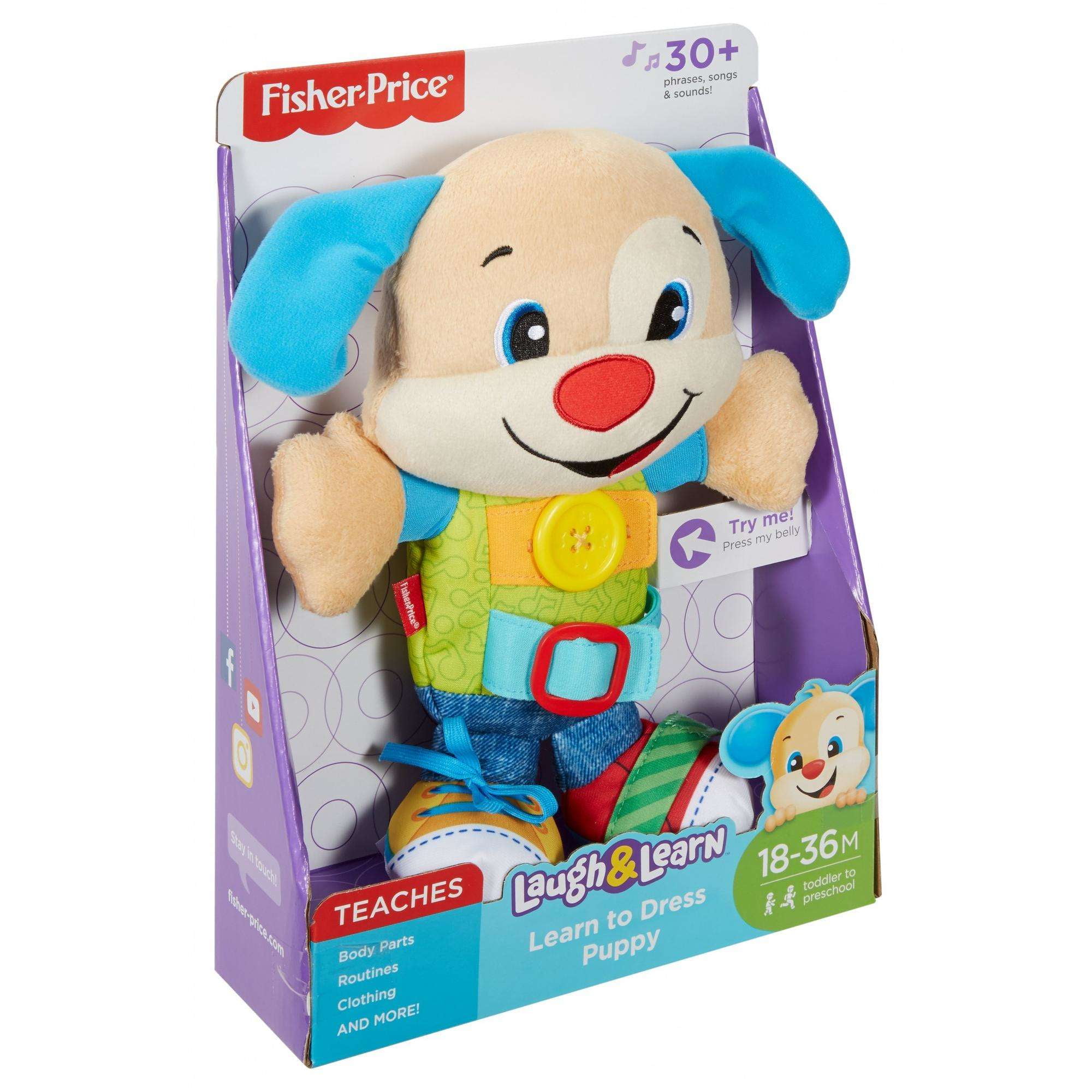 fisher price learn to dress doll