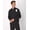 New Ebony, variant on Comfort Fit Scrubs Men's Full-Zip Scrub Jacket New Ebony 2X