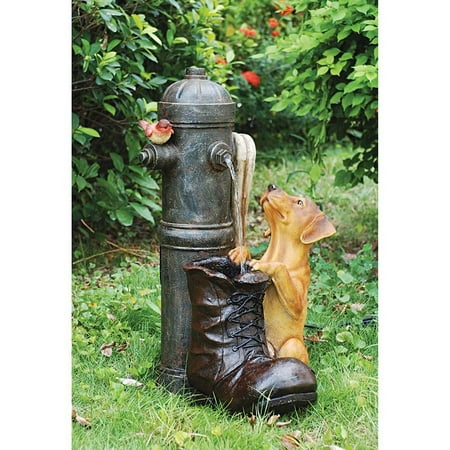 FIRE HYDRANT POOCH GARDEN FOUNTAIN