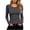 Dark Gray, variant on Womens Crew Neck Long Sleeve Ribbed Fitted Base Layer Top Slim Casual Pullover Blouse for Women Daily Wear