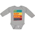 thumbnail image 3 of Inktastic Calf Roping Rodeo Eat Sleep Roping Repeat Boys or Girls Long Sleeve Baby Bodysuit, 3 of 5