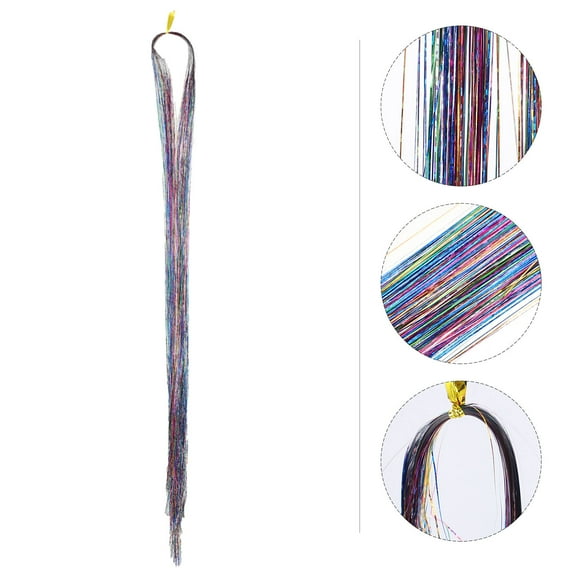 SEWCHICS Tinsel Hair Extensions for Women and Girls, Colorful Highlight Accessories for Parties, Festivals, and Everyday Style