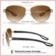 thumbnail image 5 of Gafas de sol CARFIA CA3210 polarizadas con protección UV400 para mujer, 5 of 9