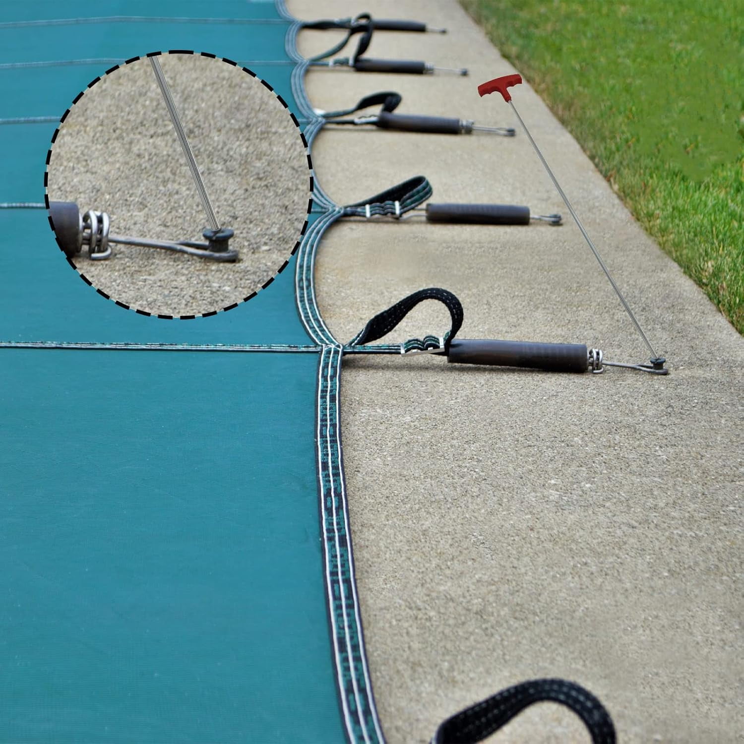 Poolzilla 2 Pack 24" Hex Key For Pool Anchors, Easily Raise and Lower Anchors- Extra Long
