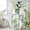 White, variant on Navy Blue Leaves Shower Curtain, Waterproof Shower Curtains for Bathroom, Summer Botanical Farmhouse Watercolor Leaf Washable Fabric Bathtub Curtain Set Bath Decor with 12 Hooks Standard 72"x72"