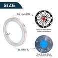 thumbnail image 3 of Unique Bargains Car Wheel Hub Centric Rings Durable Wheels Center Shaft Shock Absorbing Hubrings Silver Tone 4 Pcs Aluminum Alloy OD 84.1mm to ID 66.1 mm, 3 of 7