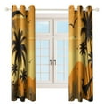 thumbnail image 3 of Blackout Curtains for Bedroom Dinosaur Full Room Darkening Grommet Curtains for Living Room,Thermal Insulated Ombre Drapes, 3 of 7