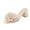 Beige, variant on ZACPNCV Women's Square Toe Block Heel Mules Open Toe Floral Applique Casual Dressy Sandals Spring Summer