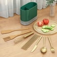 thumbnail image 4 of Wall-Mounted Plastic Utensil Organizer for Kitchen, Camping, and Parties – Versatile Storage for Chopsticks and Spoons, 4 of 6