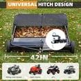 thumbnail image 3 of JFHID 42-Inch Tow-Behind Lawn Sweeper with14 Cu.Ft Large Hopper Pull Behind Grass & Leaf Collector for Yard, 3 of 8