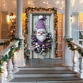 thumbnail image 6 of YWIYIUD 1Pcs Christmas Bow Door Banner Holiday Berry Photography Background Winter Christmas Purple Decoration for Front Door Porch Xmas Party Decor NewYear Supplies 71x35 Inches, 6 of 6